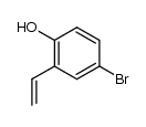 4-bromo-2-vinylphenol结构式