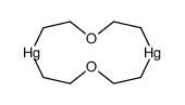 1,7-dioxa-4,10-dimercuracyclododecane结构式