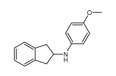 N-(4-methoxyphenyl)-2,3-dihydro-1H-inden-2-amine Structure