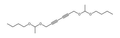 1,6-bis-(1-butoxy-ethoxy)-hexa-2,4-diyne Structure