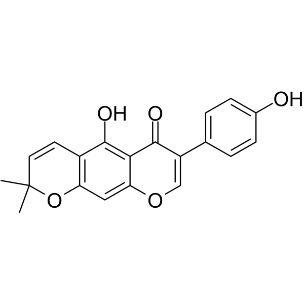 Alpinumisoflavone Structure