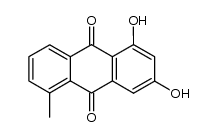 1,3-dihydroxy-5-methyl-anthraquinone结构式