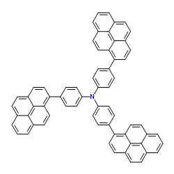 4-(1-Pyrenyl)-N,N-bis[4-(1-pyrenyl)phenyl]aniline Structure