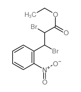 Benzenepropanoic acid, a,b-dibromo-2-nitro-, ethyl ester structure