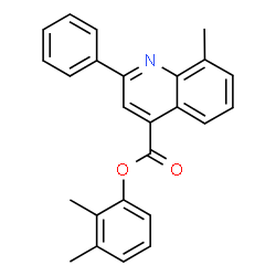 2,3-dimethylphenyl 8-methyl-2-phenyl-4-quinolinecarboxylate structure