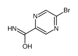 5-溴吡嗪-2-甲酰胺结构式