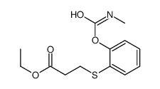 ethyl 3-[2-(methylcarbamoyloxy)phenyl]sulfanylpropanoate Structure