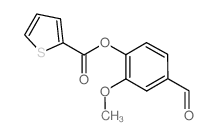 4-FORMYL-2-METHOXYPHENYL THIOPHENE-2-CARBOXYLATE Structure