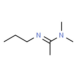 Ethanimidamide, N,N-dimethyl-N-propyl-, (1E)- (9CI) structure