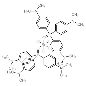 BIS(TRIS(p-DIMETHYLAMINOPHENYL)-PHOSPHINE OXIDE)STANNIC CHLORIDE COMPLEX Structure