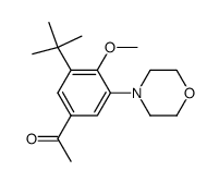 1-[3-(tert-butyl)-4-methoxy-5-morpholinophenyl]-1-ethanone Structure