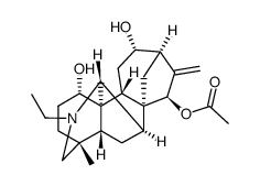 21-Ethyl-4-methyl-16-methylene-7,20-cycloveatchane-1α,12α,15β-triol 15-acetate结构式