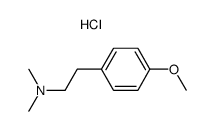 methoxyhordenine HCl salt structure