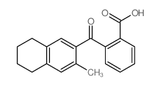 2-(3-methyltetralin-2-carbonyl)benzoic acid结构式