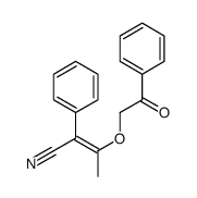 3-phenacyloxy-2-phenylbut-2-enenitrile Structure