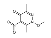 1-methoxy-3,6-dimethyl-5-nitropyridazin-4-one Structure