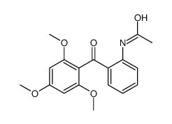 N-[2-(2,4,6-trimethoxybenzoyl)phenyl]acetamide结构式