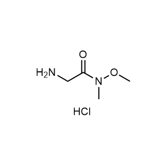 2-Amino-N-methoxy-N-methylacetamide hydrochloride Structure