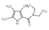 N2,n2-二乙基-3,4,5-三甲基-1H-吡咯-2-羧酰胺结构式