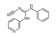 1-cyano-2-phenyl-3-pyridin-3-ylguanidine结构式