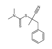 (2-cyano-1-phenylpropan-2-yl) N,N-dimethylcarbamodithioate结构式