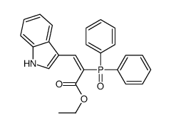 ethyl 2-diphenylphosphoryl-3-(1H-indol-3-yl)prop-2-enoate Structure