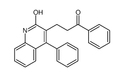 3-(3-oxo-3-phenylpropyl)-4-phenyl-1H-quinolin-2-one Structure