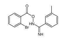 [(Z)-[amino-(3-methylphenyl)methylidene]amino] 2-bromobenzoate Structure