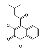 3-chloro-4-(3-methylbutanoyl)naphthalene-1,2-dione Structure