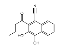 2-butanoyl-3,4-dihydroxynaphthalene-1-carbonitrile结构式