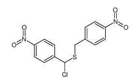 1-[[chloro-(4-nitrophenyl)methyl]sulfanylmethyl]-4-nitrobenzene结构式