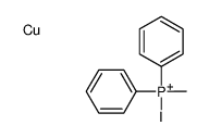 copper,iodo-methyl-diphenylphosphanium Structure