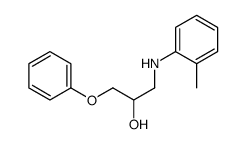 1-(2-methylanilino)-3-phenoxypropan-2-ol Structure