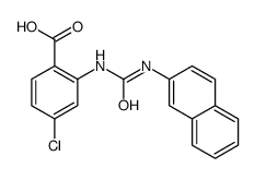 4-chloro-2-(naphthalen-2-ylcarbamoylamino)benzoic acid结构式