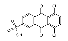 5,8-dichloro-9,10-dioxo-9,10-dihydro-anthracene-2-sulfonic acid结构式