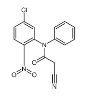 N-(5-chloro-2-nitrophenyl)-2-cyano-N-phenylacetamide Structure