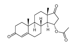 15α-acetoxyandrost-4-en-3,17-dione结构式