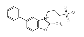 2-甲基-5-苯基-3-(3-磺丙基)苯并噁唑鎓氢氧化物内盐结构式