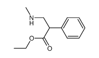 3-Methylamino-2-phenyl-propionsaeure-aethylester结构式