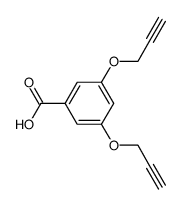 3,5-bis(prop-2-yn-1-yloxy) benzoic acid Structure