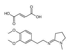 (E)-but-2-enedioic acid,N-[2-(3,4-dimethoxyphenyl)ethyl]-1-methylpyrrolidin-2-imine Structure