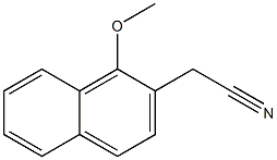 2-(1-methoxynaphthalen-2-yl)acetonitrile结构式