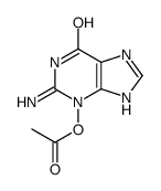 (2-amino-6-oxo-7H-purin-3-yl) acetate Structure