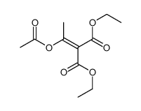 (1-Acetyloxyethylidene)malonic acid diethyl ester Structure