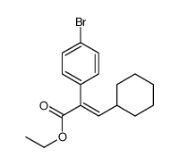 (E)-2-(4-溴苯基)-3-环己基丙烯酸乙酯结构式