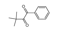 1-phenyl-3,3-dimethyl-1,2-butanedione结构式