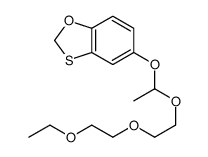 5-[1-[2-(2-ethoxyethoxy)ethoxy]ethoxy]-1,3-benzoxathiole结构式