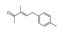 methyl-3 paratolyl-5 pentene-3 one-2 Structure