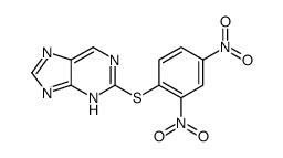 2-(2,4-dinitrophenyl)sulfanyl-7H-purine结构式