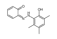 6-[(2-hydroxy-3,5,6-trimethylphenyl)hydrazinylidene]cyclohexa-2,4-dien-1-one结构式